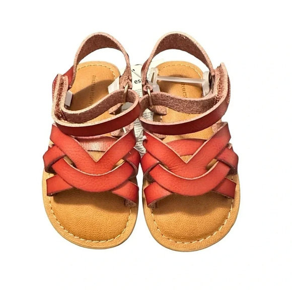 NWT Toddler Girls Sandals Open Toe Princess Flat Summer Sandals - Picture 1 of 5